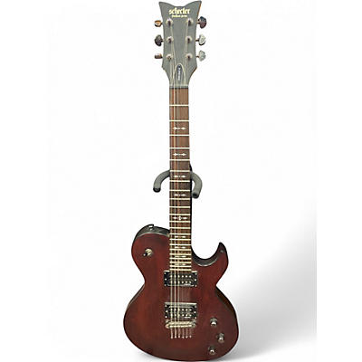 Used Schecter Guitar Research OMEN SOLO 6 Brown Solid Body Electric Guitar