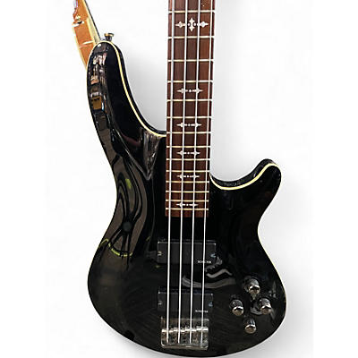Used Schecter Guitar Research Omen 4 String Black Electric Bass Guitar