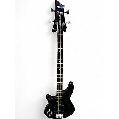 Used Schecter Guitar Research Omen 4 String Black Electric Bass Guitar