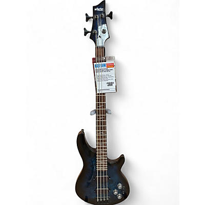 Schecter Guitar Research Used Schecter Guitar Research Omen 4 String Trans Blue Electric Bass Guitar