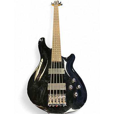 Used Schecter Guitar Research Omen 5 String Black Electric Bass Guitar