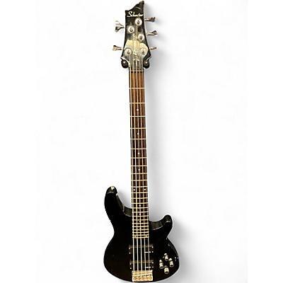 Used Schecter Guitar Research Omen 5 String Black Electric Bass Guitar