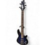 Used Schecter Guitar Research Omen 5 String Blue Electric Bass Guitar Blue