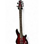 Used Schecter Guitar Research Omen 5 String Candy Red Burst Electric Bass Guitar Candy Red Burst