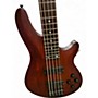 Used Schecter Guitar Research Omen 5 String RED STAIN Electric Bass Guitar RED STAIN