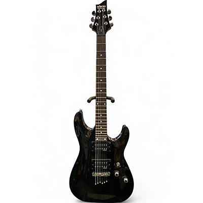 Used Schecter Guitar Research Omen 6 Black Solid Body Electric Guitar