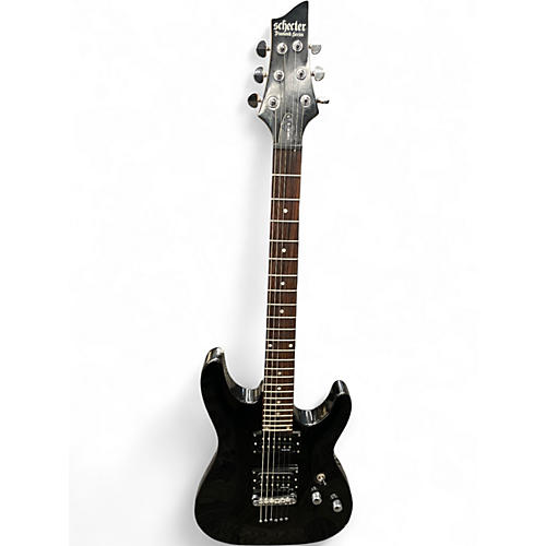 Used Schecter Guitar Research Omen 6 Black Solid Body Electric Guitar Black