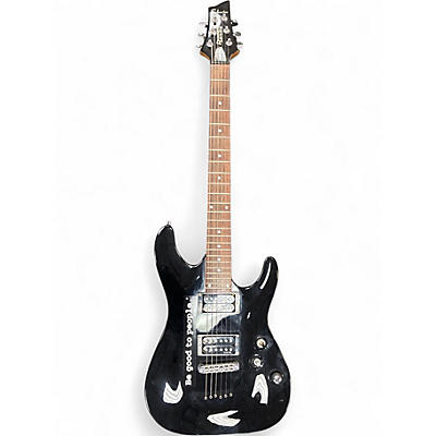 Used Schecter Guitar Research Omen 6 Black Solid Body Electric Guitar