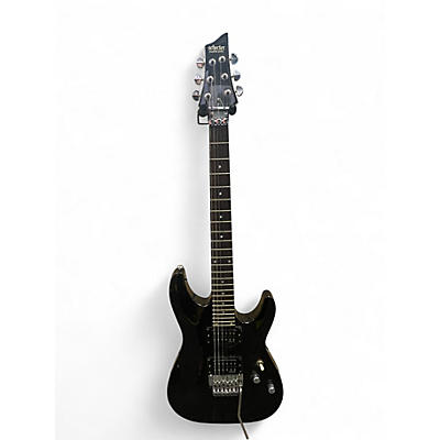 Used Schecter Guitar Research Omen 6 Black Solid Body Electric Guitar