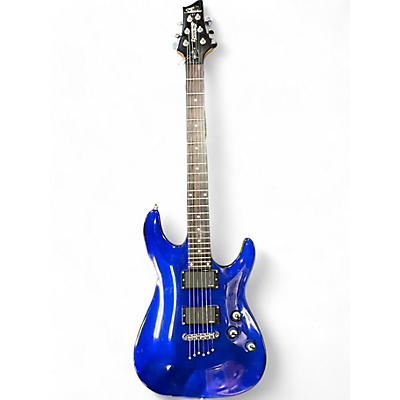 Schecter Guitar Research Used Schecter Guitar Research Omen 6 Blue Solid Body Electric Guitar