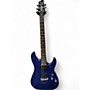 Used Schecter Guitar Research Omen 6 Blue Solid Body Electric Guitar Blue