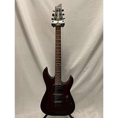 Schecter Guitar Research Used Schecter Guitar Research Omen 6 Brown Solid Body Electric Guitar