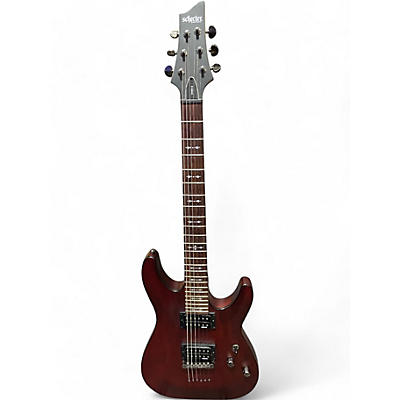 Schecter Guitar Research Used Schecter Guitar Research Omen 6 Crimson Red Trans Solid Body Electric Guitar