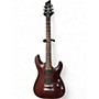 Used Schecter Guitar Research Omen 6 Diamond Series Brown Solid Body Electric Guitar Brown