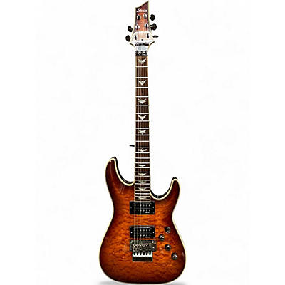Used Schecter Guitar Research Omen 6 Extreme FR Amber Solid Body Electric Guitar