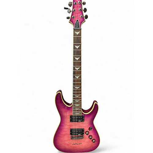 Schecter Guitar Research Used Schecter Guitar Research Omen 6 Purple Solid Body Electric Guitar Purple