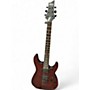Used Schecter Guitar Research Omen 6 Red Solid Body Electric Guitar Red