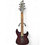 Used Schecter Guitar Research Omen 6 Red Solid Body Electric Guitar Red