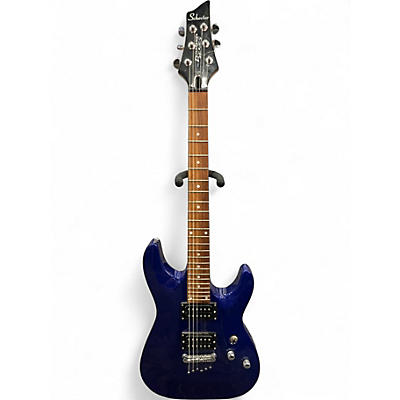 Used Schecter Guitar Research Omen 6 Royal Blue Solid Body Electric Guitar