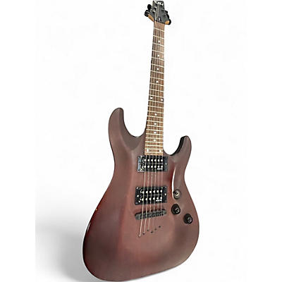 Used Schecter Guitar Research Omen 6 SATIN WALNUT Solid Body Electric Guitar