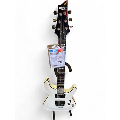 Schecter Guitar Research Used Schecter Guitar Research Omen 6 White Solid Body Electric Guitar