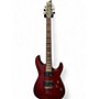 Used Schecter Guitar Research Omen 6 Wine Red Solid Body Electric Guitar Wine Red
