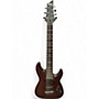 Used Schecter Guitar Research Omen 7 Amber Solid Body Electric Guitar Amber