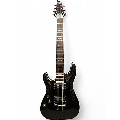 Schecter Guitar Research Used Schecter Guitar Research Omen 7 Black Solid Body Electric Guitar