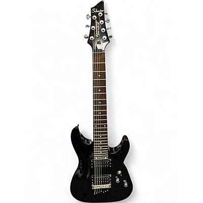 Used Schecter Guitar Research Omen 7 Black Solid Body Electric Guitar