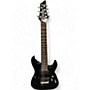 Used Schecter Guitar Research Omen 7 Black Solid Body Electric Guitar Black