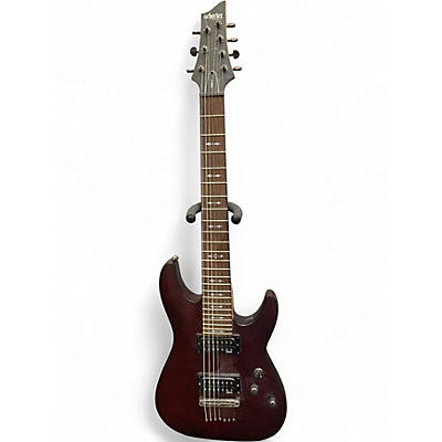 Used Schecter Guitar Research Omen 7 Walnut Solid Body Electric Guitar