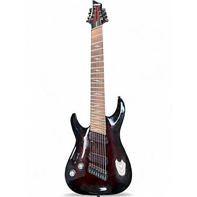 Used Schecter Guitar Research Omen 8 Black Cherry Burst Solid Body Electric Guitar