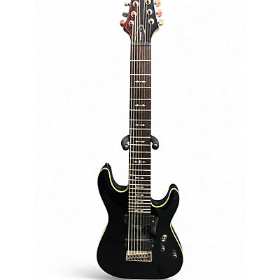 Used Schecter Guitar Research Omen 8 Black Solid Body Electric Guitar