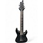 Used Schecter Guitar Research Omen 8 Black Solid Body Electric Guitar Black