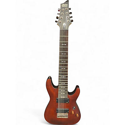 Used Schecter Guitar Research Omen 8 Red Solid Body Electric Guitar