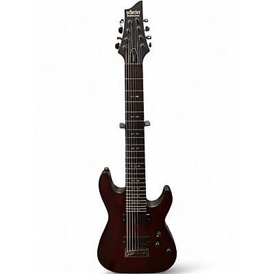 Used Schecter Guitar Research Omen 8 Walnut Solid Body Electric Guitar