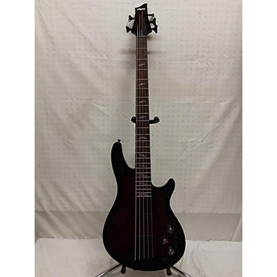 Schecter Guitar Research Used Schecter Guitar Research Omen Elite 4 Red Electric Bass Guitar