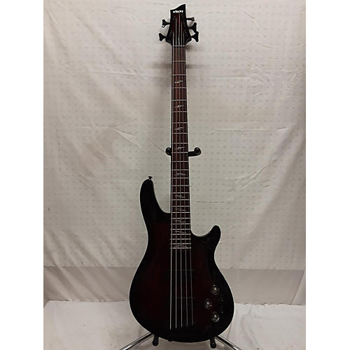 Schecter Guitar Research Used Schecter Guitar Research Omen Elite 4 Red Electric Bass Guitar Red