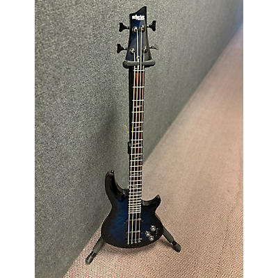 Schecter Guitar Research Used Schecter Guitar Research Omen Elite 4 See-Thru Blue Burst Electric Bass Guitar