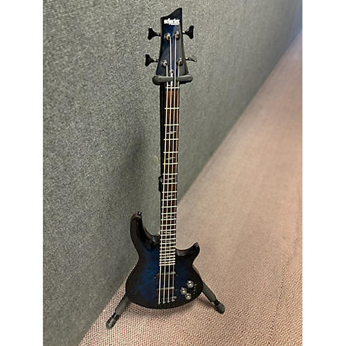 Schecter Guitar Research Used Schecter Guitar Research Omen Elite 4 See-Thru Blue Burst Electric Bass Guitar See-Thru Blue Burst