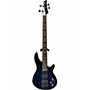 Used Schecter Guitar Research Omen Elite 5 See Thru Blue Burst Electric Bass Guitar See Thru Blue Burst