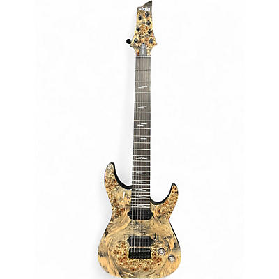 Used Schecter Guitar Research Omen Elite 7 Brown Solid Body Electric Guitar