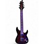 Used Schecter Guitar Research Omen Elite 7 Trans Crimson Red Solid Body Electric Guitar Trans Crimson Red