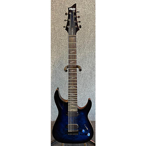 Schecter Guitar Research Used Schecter Guitar Research Omen Elite 7str See-Thru Blue Burst Solid Body Electric Guitar See-Thru Blue Burst