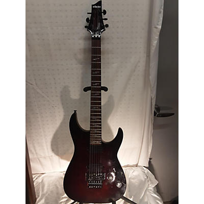 Schecter Guitar Research Used Schecter Guitar Research Omen Elite Black Cherry Burst Solid Body Electric Guitar