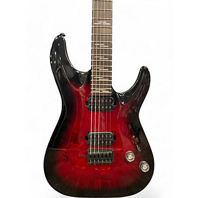 Schecter Guitar Research Used Schecter Guitar Research Omen Elite Black Cherry Solid Body Electric Guitar