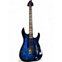 Used Schecter Guitar Research Omen Elite Blue Burst Solid Body Electric Guitar Blue Burst