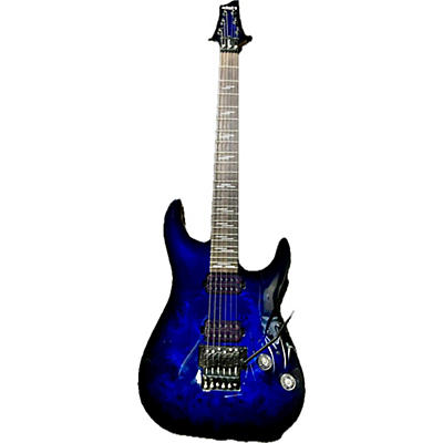 Schecter Guitar Research Used Schecter Guitar Research Omen Elite Blue Solid Body Electric Guitar