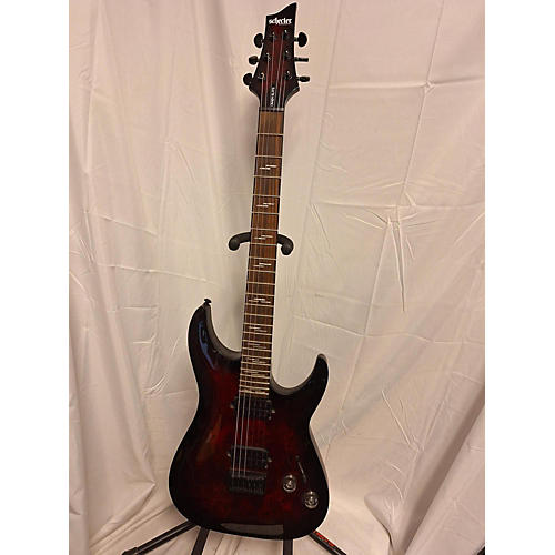 Schecter Guitar Research Used Schecter Guitar Research Omen Elite Crimson Red Burst Solid Body Electric Guitar Crimson Red Burst