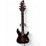 Used Schecter Guitar Research Omen Elite FR Black Cherry Burst Solid Body Electric Guitar Black Cherry Burst